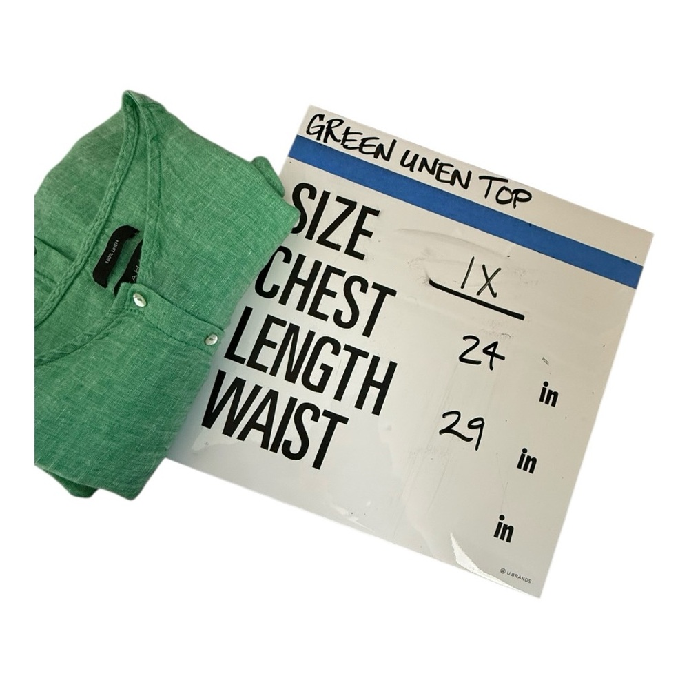 Tahari Emerald Button-Down Blouse - image 9